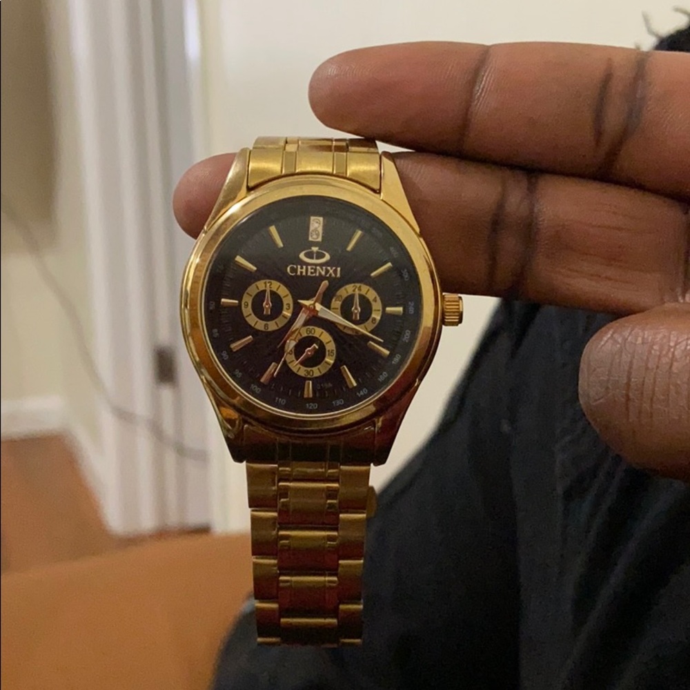 Gold plated watch
